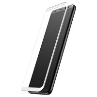 Защитное цветное стекло Baseus 0.3mm Silk-screen 3D Arc Tempered Glass для Samsung Galaxy Note 8Белый