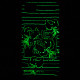 Tpu чехол "SM" светящийся (Glow in the Dark) для Apple iPhone 6/6s (4.7")Белый / Синий