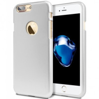 TPU чехол Mercury iJelly Metal series для Apple iPhone 7 plus / 8 plus (5.5")Серебряный