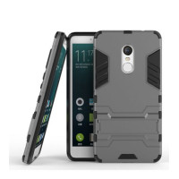 Ударопрочный чехол-подставка Transformer для Redmi Note 4X / Note 4 (SD) с мощной защитой корпусаМеталл / Gun Metal