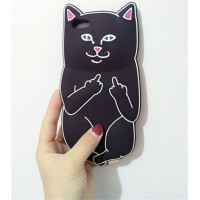 Чехол F*ck Off Cat для Apple iPhone 7 plus / 8 plus (5.5")Черный