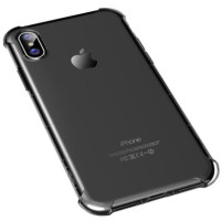 TPU чехол ROCK Fence S series для Apple iPhone X (5.8")Черный / Transparent black