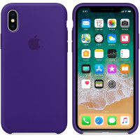 Оригинальный силиконовый чехол для Apple iPhone X (5.8")Фиолетовый / Ultra Viole