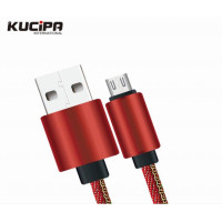 Дата кабель Kucipa K177 круглый USB to MicroUSB (2.5A) (100см)Красный