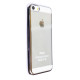 Прозрачный силиконовый чехол для Apple iPhone 5/5S/SE с глянцевой окантовкойСерый