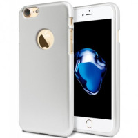 TPU чехол Mercury iJelly Metal series для Apple iPhone 7 / 8 (4.7") Серебряный