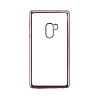 Прозрачный силиконовый чехол для Xiaomi Mi Mix с глянцевой окантовкойРозовый