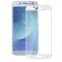 Защитное цветное стекло Mocolo (CP+) на весь экран для Samsung J330 Galaxy J3 (2017)Белый