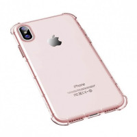 TPU чехол ROCK Fence series для Apple iPhone X (5.8")Розовый / Transparent pink