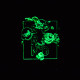 Tpu чехол "SM" светящийся (Glow in the Dark) для Apple iPhone 6/6s (4.7")Белый