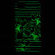 TPU чехол "SM" светящийся (Glow in the Dark) для Apple iPhone 7 / 8 (4.7") Белый / Синий