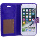 Чехол-книжка YDT лаковый рельефный с функцией подставки для Apple iPhone 7 / 8 (4.7")Фиолетовый