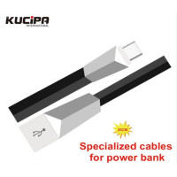 Дата кабель Kucipa K180 плоский USB to Type-C (3A) (20см)Черный