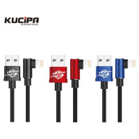 Дата кабель Kucipa K170 MVP угловой круглый USB to Lightning (2.5A) (120см)Синий