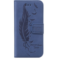 Чехол-книжка Edin Feather c TPU креплением для Samsung J510F Galaxy J5 (2016)Синий