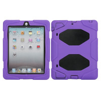 Чехол накладка для Apple iPad 2, iPad 3 (New iPad), iPad 4 защитный противоударный Цвет: Фиолетовый