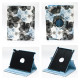 Чехол для Apple iPad 2, iPad 3 (New iPad), iPad 4 SPRING FLOWERS SWIVEL BLUE весенние цветы синие с поворотным механизмом