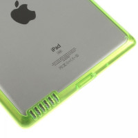 Чехол-накладка пластиковый (силикон и поликарбонат) TPU+PC зеленый для планшета Apple iPad 2, iPad 3 (New iPad), iPad 4 BUMPER GREEN CLEAR Цвет: ЗЕЛЕНЫЙ, ПРОЗРАЧНЫЙ