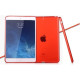 Чехол-бампер силиконовый красный прозрачный для планшета Apple iPad mini 1, iPad mini 2, iPad mini 3 BUMPER RED CLEAR