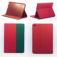 Чехол для Apple iPad mini 1, iPad mini 2, iPad mini 3 RED & GREEN WOOD красный с зеленым