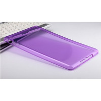 Чехол-накладка силиконовый фиолетовый прозрачный для планшета Apple iPad mini 4 A1538 A1550 (iPad mini 4 Wi-Fi + Cellular) BUMPER PURPLE CLEAR
