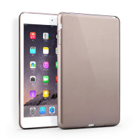 Чехол-накладка силиконовый серый прозрачный для планшета Apple iPad mini 4 A1538 A1550 (iPad mini 4 Wi-Fi + Cellular) BUMPER GREY CLEAR