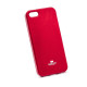 Чехол-накладка силиконовый TPU Mercury Jelly Color для смартфона Apple iPhone 5, Apple iPhone 5S и Apple iPhone SE КРАСНЫЙ