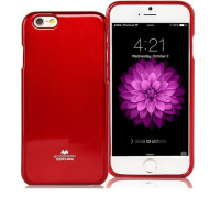 Чехол-накладка силиконовый TPU Mercury Jelly Color для смартфона Apple iPhone 5, Apple iPhone 5S и Apple iPhone SE КРАСНЫЙ